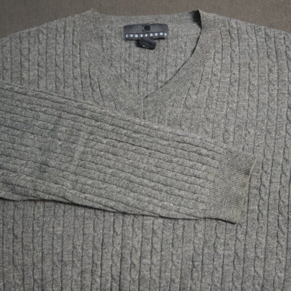 Consensus 100% Cashmere Sweater - Size Large - Picture 3 of 4